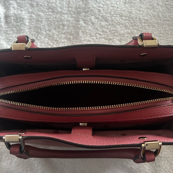 Kate Spade Leila pomegranat large wallet purse set pebbled leather - Picture 4 of 15